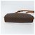 Céline Borsa a Spalla in Tela Macadam CELINE in Pelle PVC Marrone Oro Auth 153388 D'oro - vista 5