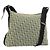 Borsa a Spalla in Tela Trotter Christian Dior Verde Argento Auth SW1847