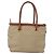 Céline Borsa a mano circolare in tela Macadam CELINE PVC beige oro Auth 153361 D'oro - vista 2