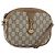 Borsa a Spalla GUCCI GG Plus Supreme PVC Beige Oro Auth bs31626 D'oro