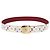 LOUIS VUITTON Multicolor LV Cut Gürtel Weiß M9682W Authentisch LV 156683V