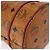 Borsa a Spalla MCM Logogram Vicetos in Pelle PVC Marrone Oro Auth BA8641 D'oro - vista 12