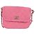 CHANEL Borsa a Spalla Matelassé in Tela Rosa Oro CC Auth 142990V D'oro - vista 13