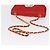 CHANEL Borsa a Spalla con Catena Matelassé Camelia in Pelle di Agnello Rossa Oro CC Auth 154769 Rosso D'oro - vista 7
