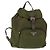 PRADA Backpack Nylon Khaki Silver Auth ti3504 Silvery