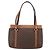 Céline Borsa a mano in tela Macadam CELINE in pelle PVC marrone oro Auth ki6186 D'oro - vista 2