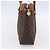 Céline Borsa a mano in tela Macadam CELINE in pelle PVC marrone oro Auth ki6186 D'oro - vista 3