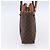 Céline Borsa a mano in tela Macadam CELINE in pelle PVC marrone oro Auth ki6186 D'oro - vista 4