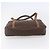 Céline Borsa a mano in tela Macadam CELINE in pelle PVC marrone oro Auth ki6186 D'oro - vista 5