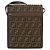 Borsa a Spalla in Tela Zucca FENDI Nera Marrone Auth ar13781 Nero - vista 2