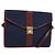 Céline Borsa a Spalla Celine C Sulky in Tela Blu Navy e Oro Auth BA8171 D'oro