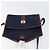Céline Borsa a Spalla Celine C Sulky in Tela Blu Navy e Oro Auth BA8171 D'oro - vista 10