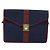 Céline Borsa a Spalla Celine C Sulky in Tela Blu Navy e Oro Auth BA8171 D'oro - vista 13