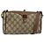 Borsa Sherry Line GG Supreme Web in PVC beige e oro 89 02 018 Auth BA6558 di GUCCI D'oro