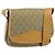 Borsa a Spalla GG Canvas Gucci Beige Oro Auth ar13804 D'oro