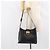 Sac à bandoulière Gancini en cuir noir et or Auth BA8226 de Salvatore Ferragamo Doré - vue 24