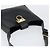 Sac à bandoulière Gancini en cuir noir et or Auth BA8226 de Salvatore Ferragamo Doré - vue 6