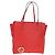GUCCI Bolsa Tote entrelaçada em couro vermelho e dourado 353581 Auth am9922V