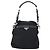Borsa a Spalla PRADA Nylon Nero Argento Autentica 147531 - vista 2