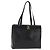 Salvatore Ferragamo Vala Präge-Tote aus Leder in Schwarz und Gold Auth BA7328 Golden
