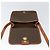 Céline Borsa a Spalla in Tela Macadam CELINE in Pelle PVC Marrone Oro Auth 149062 D'oro - vista 18