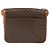 Céline Borsa a Spalla in Tela Macadam CELINE in Pelle PVC Marrone Oro Auth 149062 D'oro - vista 2