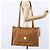 Borsa Tote MCM Logogram Vicetos in pelle PVC marrone e oro Auth gh1079 D'oro - vista 21