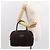 Borsa a mano in tela Trotter Christian Dior marrone oro Auth ep11591 - vista 21