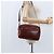 Cartier Borsa a spalla Must Line in pelle bordeaux e oro Auth bs30552 D'oro Bordò - vista 19