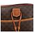 Céline Borsa a Spalla in Tela Macadam CELINE in Pelle PVC Marrone Oro Auth 151051 D'oro - vista 18