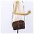 Céline Borsa a Spalla in Tela Macadam CELINE in Pelle PVC Marrone Oro Auth 151051 D'oro - vista 24