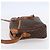 Céline Borsa a Spalla in Tela Macadam CELINE in Pelle PVC Marrone Oro Auth 151051 D'oro - vista 3
