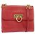 Borsa a Spalla Gancini in Pelle Rossa e Oro Salvatore Ferragamo Auth hk3177 Rosso D'oro