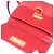 Borsa a Spalla Gancini in Pelle Rossa e Oro Salvatore Ferragamo Auth hk3177 Rosso D'oro - vista 10