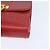Borsa a Spalla Gancini in Pelle Rossa e Oro Salvatore Ferragamo Auth hk3177 Rosso D'oro - vista 14
