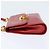 Borsa a Spalla Gancini in Pelle Rossa e Oro Salvatore Ferragamo Auth hk3177 Rosso D'oro - vista 3