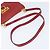 Borsa a Spalla Gancini in Pelle Rossa e Oro Salvatore Ferragamo Auth hk3177 Rosso D'oro - vista 7