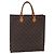 LOUIS VUITTON Borsa Sac Plat Monogram M51140 LV Auth 150580 Monogramma
