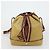 Borsa a Spalla Cartier Saint Laurent in Pelle 2 Set Beige Marrone Auth BA9213 - vista 10