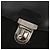 Borsa da lavoro PRADA in nylon e pelle nera argento autentica bs31717 Nero - vista 15