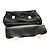 Borsa da lavoro PRADA in nylon e pelle nera argento autentica bs31717 Nero - vista 17