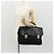 Borsa da lavoro PRADA in nylon e pelle nera argento autentica bs31717 Nero - vista 32