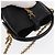 SAINT LAURENT Micro Borsa a Mano Pelle Nera Oro Auth 154229SM Nero D'oro - vista 6