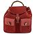 Mochila de Camurça Gucci Bamboo Vermelha Dourada 003 2058 0016 Auth th6525 Vermelho Dourado - vista 2