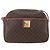 Céline Borsa a Spalla in Tela Macadam CELINE in Pelle PVC Marrone Oro Auth 159160 D'oro - vista 2