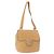 Borsa a Spalla Gancini in Pelle Beige Argento Auth BA8874 di Salvatore Ferragamo