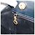 Bolso de mano Vala de cuero azul marino y dorado Auth BA8854 de Salvatore Ferragamo - vista 19