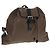 PRADA Backpack Nylon Gray Silver Auth 153654V Brown Silvery