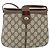 Borsa Sherry Line GG Supreme Web di GUCCI in PVC beige e oro 10 02 037 Auth 157006 D'oro - vista 2