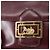 Borsa a Spalla CÉLINE Horse Carriage in Pelle Bordeaux Oro Auth 156289 D'oro Bordò - vista 16